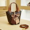 Bani Meizi Bolsa Cesta de Legumes Feminina Moda Luxo Leve Bolsa Feminina Bolsa Transversal de Mão Flor Antiga Bolsa Balde Popular na Internet