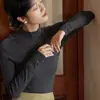 Suéter Básico de Cuello Alto sin Costuras de una Sola Pieza 100% Lana para Mujer, Elegante Suéter de Punto Cachemir Ajustado para Otoño e Invierno