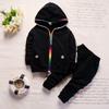 Novedad Primavera y Otoño 2026 Ropa Infantil para Niños Traje Casual Estilo Coreano Sudadera con Capucha y Pantalones Deportivos Conjunto de Dos Piezas