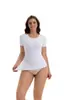 Top Moldeador de Abdomen y Cintura Delgado de Cuello Redondo Sin Costuras Transfronterizo Europeo y Americano Más Vendido para Mujer
