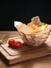 Nuevo Cesto Creativo con Taza para Salsa Cesta para Snacks Cesta para Papas Fritas Snacks de Bar Alitas de Pollo Pollo Frito Cesta para Pan Contenedor Plato