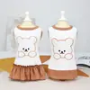 Ropa Pequeña para Perros y Mascotas Primavera y Verano Gato Perro Pequeño Teddy Pomerania Schnauzer Yorkshire Oso Waffle