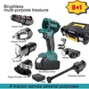 Nuevo Juego Combinado de Herramientas Multi-Uso Sin Escobillas Estilo DeWalt Makita Recargable con Batería de Litio de Comercio Exterior