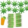 50 Palillos de Paraguas para Platos Fríos, Decoraciones para Repostería, Fiesta Hawaiana, Paraguas de Palmera, Palillos de Paraguas de Sandía, Palillos Desechables de Fruta para Manualidades