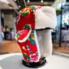 Chapéu Floral Retro do Nordeste Lei Feng para Homens e Mulheres, Cachecol de Pescoço Espesso e Quente de Inverno, Chapéu à Prova de Frio para Proteção das Orelhas para Ciclismo ao Ar Livre e Esqui