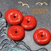 Accesorios de Arena Roja de Alto Contenido Accesorios Hechos a Mano para DIY Pulsera de Cinabrio Genuino Accesorios de Cuentas Budistas Venta al por Mayor de Cuentas Sueltas