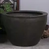 Aquário de cerâmica rochoso paisagismo bacia pátio varanda tanque de água nenúfar vitrine empresa tanque de lótus hidroponia