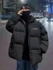 Chaqueta de Algodón para Hombre 2026 Invierno Nuevo Estilo Coreano Cuello Alto Holgada Casual Chaqueta Acolchada Cálida Abrigo de Algodón Ropa para Hombre