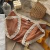 Ropa Interior Sexy de Encaje para Mujer, Cintura Baja, Ropa Interior de Malla Fina, Caliente y Tentadora, Sin Costuras, Calzones Cómodos y Transpirables para Mujer