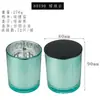 Taza de vidrio electrochapado para vela DIY hecha a mano casera recipiente para vela de aromaterapia de cera de soja Portavelas decoración taza vacía venta al por mayor