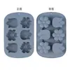 Molde para Hornear Pastel Molde de Silicona para Pastel de 6 Piezas Molde para Pastel con Forma de Flor Molde para Chocolate Molde para Pastel al Vapor Molde para Alimentos Complementarios para Niños