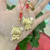 Ouro Puro Atrai-Fortuna Desenho Animado Kt Cat Pingente de Ouro Bolsa de Celular Enfeite para Pendurar no Carro Promoção de Transmissão ao Vivo Pequeno Presente Atacado