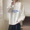 Estilo Japonês Fresco e Simples Novo Design de Primavera Retrô Manga Longa Masculino e Feminino Simples Nicho Vintage Casual Solto Polo