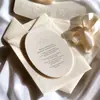 Invitaciones de boda estilo moderno y sencillo, juegos de tarjetas de boda personalizados, material de cartón de alta calidad