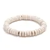 Pulsera sencilla y retro de cuentas de madera, pulsera elástica unisex, un accesorio elegante, rosario budista de una sola vuelta