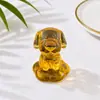 Ornatos populares de zodíaco rotativos de cristal, decorações de mesa de zodíaco rotativas, ornamentos artesanais rotativos de vidro