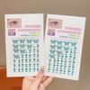 Adesivos de Maquiagem Facial Super Fada Infantil Concha Pérola Strass Borboleta Menina Bebê Maquiagem para Apresentação Adesivos Faciais de Diamante Adesivos para Canto dos Olhos