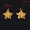 Colgante de Acero Inoxidable Chapado Eléctricamente en Oro de 18K Corazón Casa de Bolsillo Elemento Marino Material para Pulsera Collar Pendientes DIY