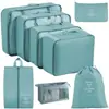 Conjunto de Bolsas de Armazenamento para Viagem Transfronteiriça com Sete ou Oito Peças, Bolsa de Armazenamento para Viagem de Negócios, Bolsa de Armazenamento de Grande Capacidade, Conjunto de Armazenamento à Prova d'Água
