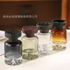 Frasco Difusor de Aroma de Vidro Personalizado 120ml, Frasco de Vidro Redondo Espessado, Frasco de Fragrância para Carro, Frasco Difusor de Rattan Sem Chama