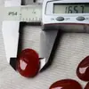 Em estoque atacado anel plano de ágata vermelha pedra nua plana oval acessórios para joias semiacabados 5*7 6*8