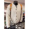 Suéter cárdigan casual versátil de estilo coreano, moderno, nuevo, para hombre, con diseño de botones de color contrastante