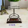 Pequeño Péndulo de Newton Bola de Choque Bola de Péndulo Bola de Choque para Descompresión Bola Pequeña Cuadrada de Equilibrio de Fuerzas Modelo de Regalo Artesanía de Metal