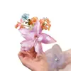 Isla Brillante~ Ambiente Súper de Hada Flor de Rosa Roja Pasador para el Cabello para Mujeres, Estilo Vacacional Pasador para Sesión de Fotos en la Playa Flor de Cabello