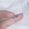 Mini Aretes Invisibles 2025 Nuevos Aretes Diseño Nicho Sentido Uña Hueso Oreja Agujeros Oreja Aretes Mujeres Plata 925