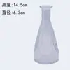 Vaso Pequeno de Atacado de Luxo Leve de Alta Qualidade, Conjunto de Arranjo de Flores para Mesa de Cabeceira Estilo Ins Transparente, Vaso de Vidro de Boca Pequena