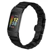 Aplicável ao Fitbit Charge 5 nova pulseira de relógio de aço inoxidável com fecho de borboleta de uma conta Charge 6 pulseira de relógio universal