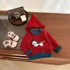 Ropa para Bebés y Niños Pequeños en Rojo para Año Nuevo, Tejidos Elegantes y Festivos de Otoño e Invierno para Niños y Niñas, Tejidos Cálidos para Bebés que Celebran el Año Nuevo