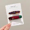 Nuevo Estilo Pinza para el Cabello para Flequillo, Pasador de Acetato para Frente y Lado, Set de 3 Pinzas para el Cabello para Fijar Cabello Suelto, Pinza Retro 2025Bb