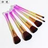 También set de brochas de maquillaje patrón de 6 tornillos cintura pequeña mango de brocha degradado pintura suelta herramientas de belleza para ojos en stock