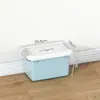 Caja de Almacenamiento de Plástico Transparente Extra Grande Caja de Almacenamiento Gruesa para Ropa y Colchas del Hogar Caja de Almacenamiento para Libros Tamaño Grande