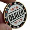 Prensador de tarjetas de regalo Texas Hold'em con chip metálico y protector de tarjetas chapado en oro de 100 g opcional