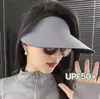 Protetor solar integrado sem traços Chapéu Moda de verão Casual Protetor solar dobrável Chapéu Ultra leve Chapéu de sol de aba grande