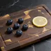 Tabla de Cortar Ranurada de Madera de Acacia Ma Zhan Tabla de Cortar de Madera Accesorios de Cocina, Adecuada para Cocinas Domésticas y la Industria de la Restauración