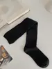 Calcetines de estilo ballet de doble puntada, calcetines de estilo western para botas, calcetines de moda hasta la rodilla y muslo, calcetines holgados de canalé hueco para botas, calcetines para pantorrilla