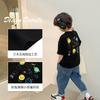 Roupas infantis Camiseta de manga curta masculina e feminina Algodão absorvente de suor Respirável INs Verão Novo Bebê Infantil Top de meia manga