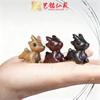Sándalo Verde, Sándalo Rojo, Tallado de Sándalo Negro, Colgante de Ciervo Saltando, Cartera Yiming Xianyuan, Colgante Lindo para Teléfono Móvil, Accesorios DIY