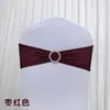 Funda elástica decorativa para silla con respaldo sin lazos, diseño floral, hebilla, lazo y hebilla de diamante, ideal para bodas, ceremonias y exposiciones.