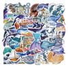 50 Láminas Haisheng Biológico Estilo INS Animales Pegatinas Impermeables Cuaderno Taza de Agua Snowboard Papelería Pegatinas Creativas