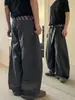 Calça Cimitarra Casual de Alta Qualidade, Design de Nicho Primavera e Verão Masculino e Feminino, Calça Versátil de Caimento Amplo Wide-Leg Comprimento Total Ins