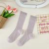 Calcetines de pila para mujer, medias finas de verano, calcetines de color liso, calcetines de pantorrilla, calcetines empaquetados individualmente, entrega de una sola pieza