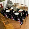 Navidad Hogar Sala de Estar Mesa de Comedor Atmósfera Decoración Mantel Impreso Muñeco de Nieve Árbol de Navidad Mantel Largo Venta al por Mayor