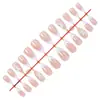 Transfronterizo nuevo belleza arte de uñas puntas de uñas French cuentas de acero forma de almendra uñas postizas ponibles pressonnails puntas de uñas