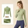 2026 Nova Jaqueta Esportiva de Yoga com Aveludado Espesso para Outono Inverno Feminina Fitness Justa Modeladora Roupa de Yoga Top