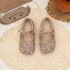Zapatos de Princesa para Niña con Lazo de Pedrería 2026 Primavera y Otoño Suela Suave para Actuación Fiesta Correa Versátil Mary Jane Zapatos Infantiles