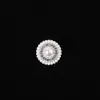 Botones Redondos de Diamantes Incrustados con Perlas Estilo Tweed, Botones de Aleación Elegantes Cosidos a Mano, Para Suéteres y Abrigos, Accesorios de Ropa Elegantes